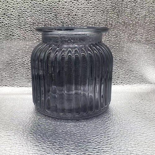 Light Grey Roma Shape Glass Vase for Flower