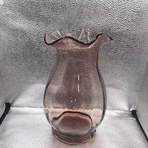 Light Brown Lotus Leaf Mouth Glass Vase for Flower