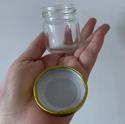 Wholesale Glass Honey Jar Mini 50 ML Stock Honey Bottle with Metal Screw Cap from China Supplier 
