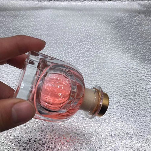 45 ML Mini Clear Roma Shape Glass Aromatherapy  With Lid
