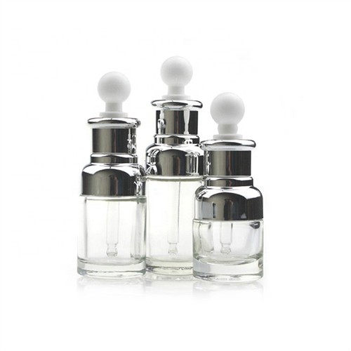 Personalized Glass Dropper Jar New Design Fashion Style Essential Oil Empty  Glass Bottle with Gold or Silver Collar Cap Wholesale from China Factory 