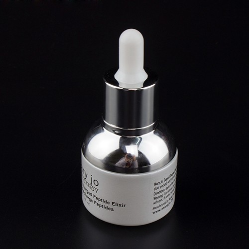 Personalized Glass Dropper Wholesale White Empty Eye Essential Oil Glass Bottle with Gold or Silver Collar Cap from China Factory 