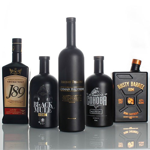 Personalized Wine Black Matte Bottle with Custom Logo Lable Wholesale China Where Can I Buy Wine Bottle Near me