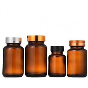 Wholesale Pharmaceutical Pill Bottle Amber Light-proof Glass Capsule Jar from China Manufacturer