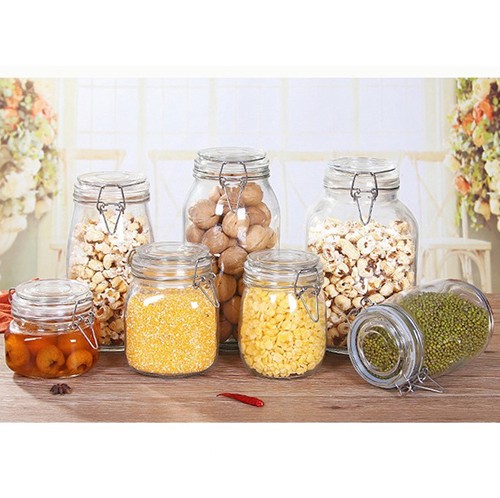 SS Lock Glass Storage Square Jar from China Supplier 