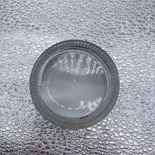 Various Capacity Transparent Cream Glass Jar with Gloden Plastic Screw Cap