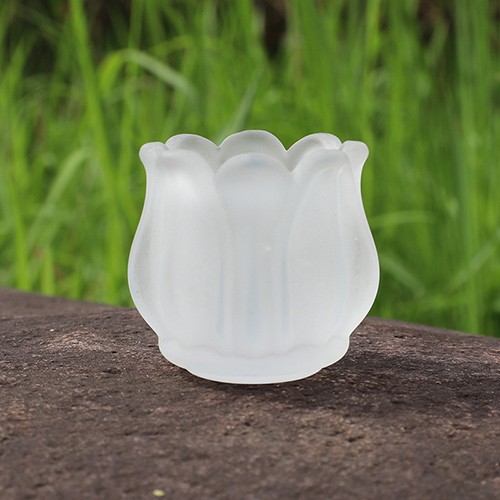 Tulip Shape Glass Wax Holder 