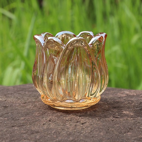 Tulip Shape Glass Wax Holder 