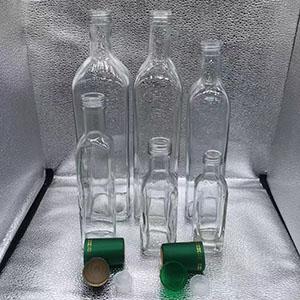 Various Capacity Olive Oil Glass Bottle with Metal Screw Cap