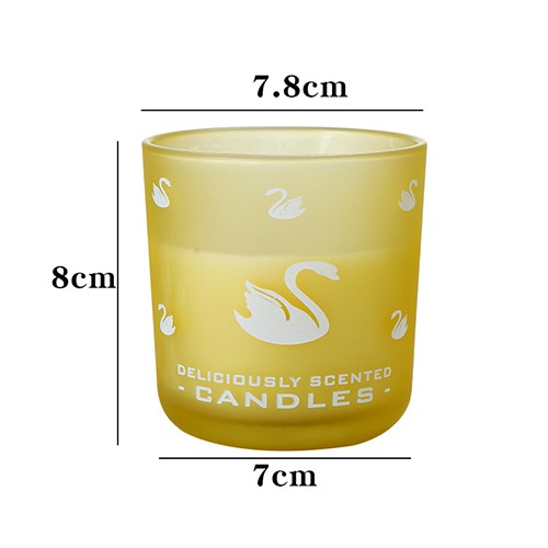 Wholesale 200 ML Empty Colorful Glass Candle Jar with Logo