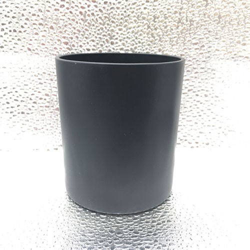 Factory Wholesale 315 ML Dark Black Matte Empty Glass Cup