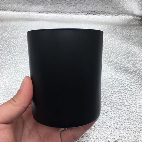 Factory Wholesale 315 ML Dark Black Matte Empty Glass Cup