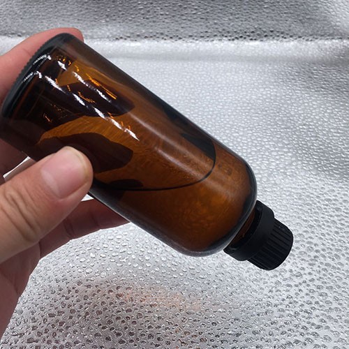 3.57 OZ Wholesale Amber Medical Grade Syrup Medicine Bottle with Plastic Screw Cap 