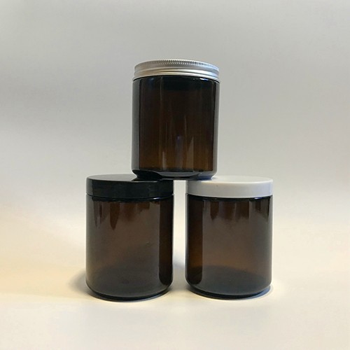 Wholesale Kinds Capacity Clear Amber Cobalt Blue Cream Jar with Screw Plastic Aluminum Metal Cap