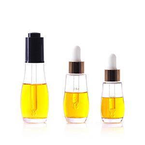 Wholesale Clear Glass Cosmetic Essential Oil Spray Dropper Bottle for Personal Care