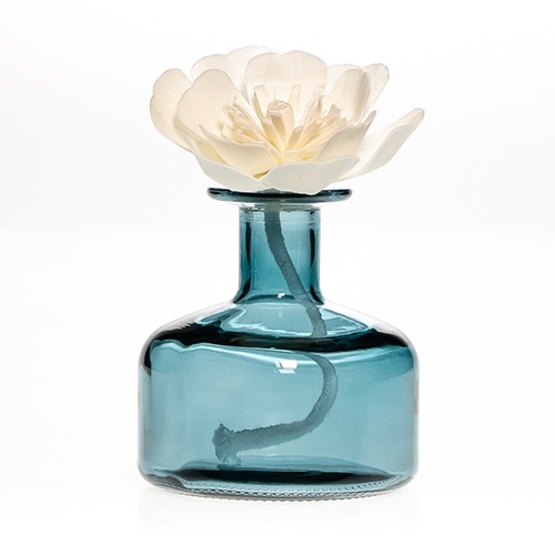 Wholesale Crystal Glass Aromatherapy Diffuser Bottle 10 OZ Big Belly Round Vase Shaped Assortd Jar 