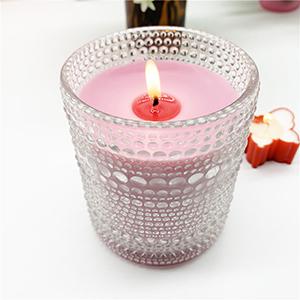 Wholesale Embossed Glass Candle Jar Cup with Personalized Box Label Near Me Supplier 