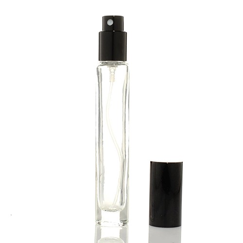 Wholesale Empty Atomizer Clear Glass Perfume Jar with Colorful Cap