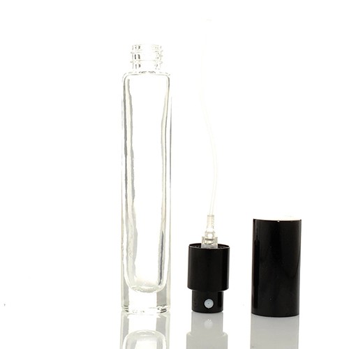 Wholesale Empty Atomizer Clear Glass Perfume Jar with Colorful Cap