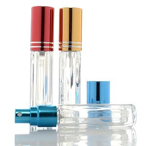 Wholesale Empty Atomizer Refillable Clear Glass Perfume Jar for Cosmetic