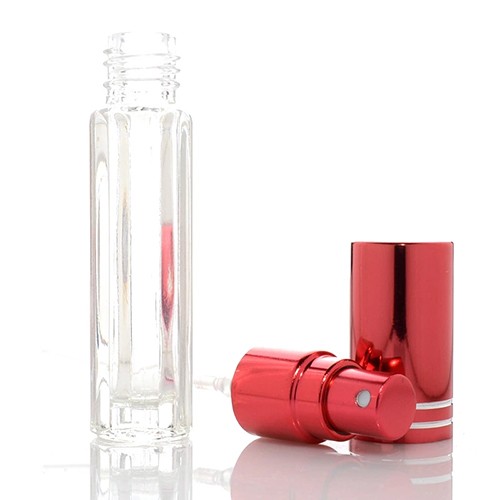 Wholesale Empty Atomizer Refillable Clear Glass Perfume Jar for Cosmetic