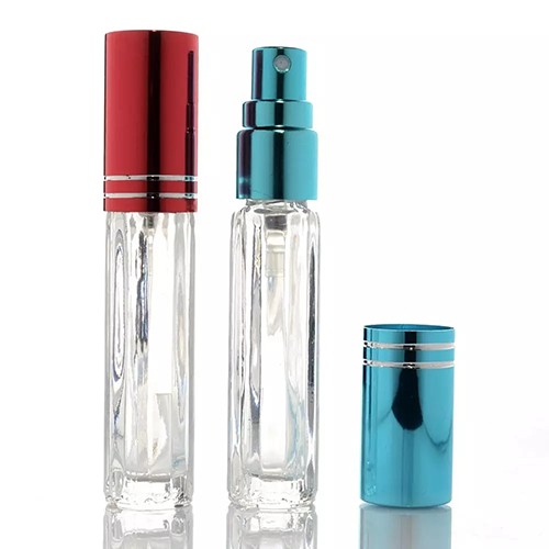 Wholesale Empty Atomizer Refillable Clear Glass Perfume Jar for Cosmetic