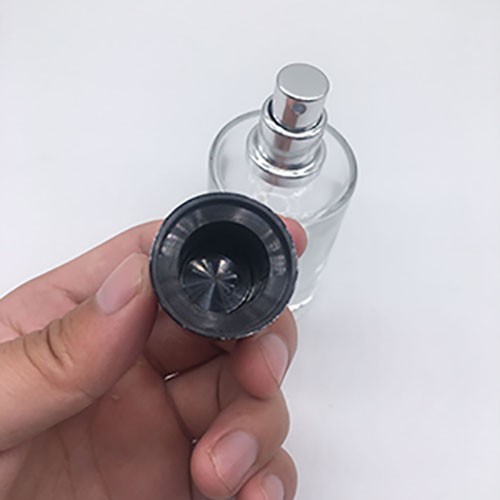 Wholesale 50 ML Empty Clear Round Spray Perfume Glass Bottle for Customization Logo