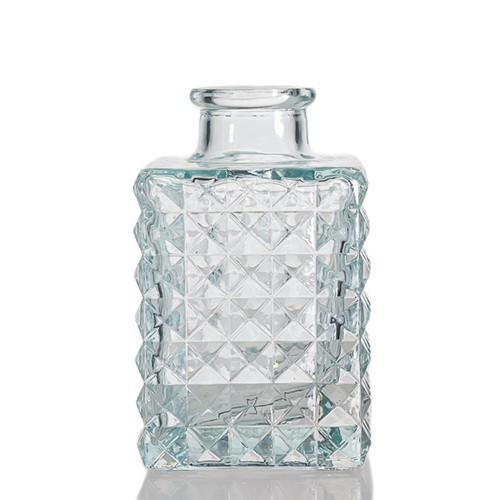 Wholesale Factory Cheap Price Glass Diffuser Aromatherapy Bottle Crytal Diamond Clear Glass Jar from China Manufacture Supplier 