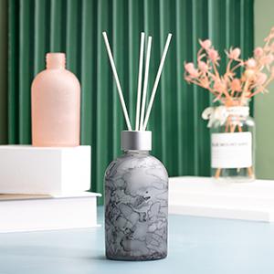 Wholesale Glass Aromatherapy Diffuser Bottle Marble Like Sparying Jar from Factory Manufacture