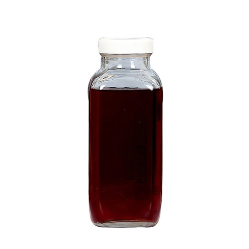 Wholesale Glass Beverage Bottle Square Bottom Empty Jar for Fruit Wine Juice from China Manufacturer