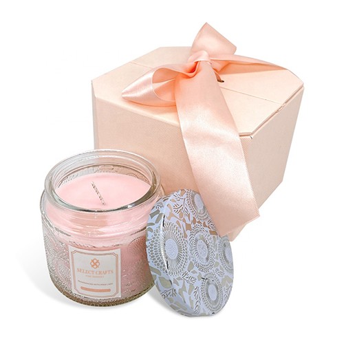 Wholesale Glass Candle Empty Jar for Scented Soy Wax with Personalized Box Package as Gift