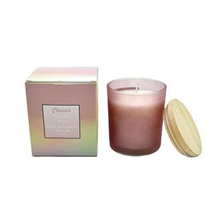 Wholesale Glass Candle Jar Assorted Cup with Wooden Lid for Scented Soy Wax Has Personalized Label Box 