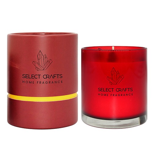 Wholesale Glass Candle Jar Red Glass Cup with Box Buy Cheap in Bulk from Factory