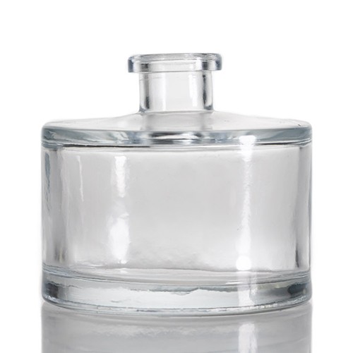 Wholesale Glass Diffuser Aromatherapy Bottle Cylinder Clear 4 OZ Glass Jar with Crystal Ball Lid Cheap Price Factory in China
