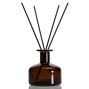 Wholesale Glass Diffuser Aromatherapy Bottle Amber Round Glass Jar for Home Buy Factory Cheap Price 