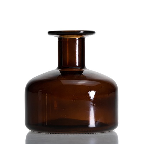 Wholesale Glass Diffuser Aromatherapy Bottle Amber Round Glass Jar for Home Buy Factory Cheap Price 