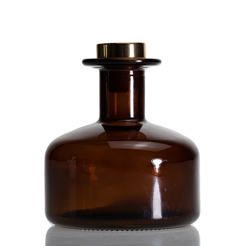 Wholesale Glass Diffuser Aromatherapy Bottle Amber Round Glass Jar for Home Buy Factory Cheap Price 
