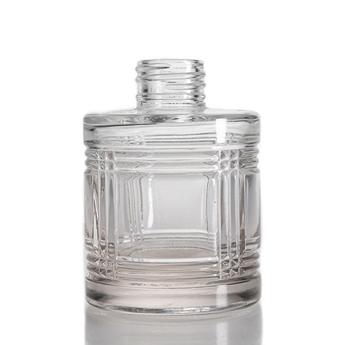 Wholesale Glass Diffuser Aromatherapy Bottle Clear Round Stocked Glass Jar Buy Directly Factory Cheap Price 