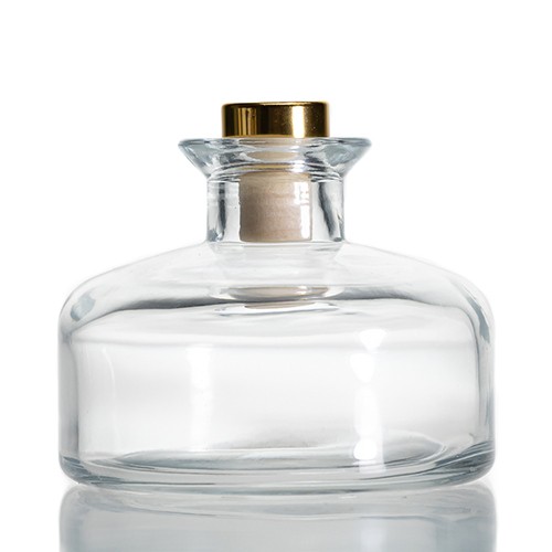 Wholesale Glass Diffuser Aromatherapy Bottle 200 ML Round Glass Jar for Home Buy Factory Cheap Price