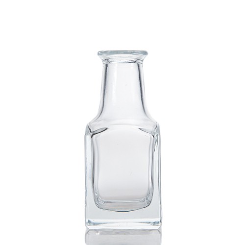 Wholesale Glass Diffuser Aromatherapy Bottle Buy Factory Cheap Price Square Stocked 3 OZ Clear Crystal Glass Jar  