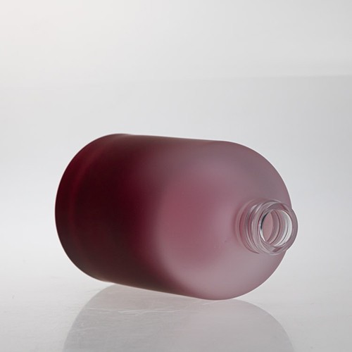 Wholesale Glass Diffuser Aromatherapy Bottle Custom Purple Matte Glass Jar for Room Fragrance   
