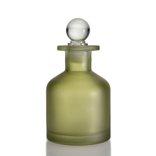 Wholesale Glass Diffuser Aromatherapy Bottle Personalized Frosted Green OEM Serum Essence Empty Glass Jar Buy Directly Factory Cheap Price