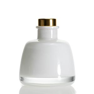 Wholesale Glass Diffuser Aromatherapy Bottle Personalized White Round Empty 200 ML Glass Jar for Home Fragrance 