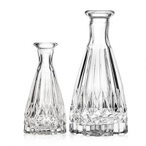 Wholesale Glass Diffuser Aromatherapy Bottle Purchase Factory Cheap Price Diamond Vase Shape Refillable Jar 