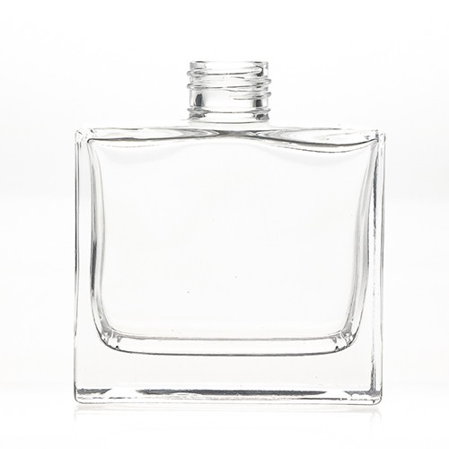 Wholesale Glass Diffuser Aromatherapy Bottle 150 ML Rectangle Clear Glass Jar for Room Air Fresher with Reed 