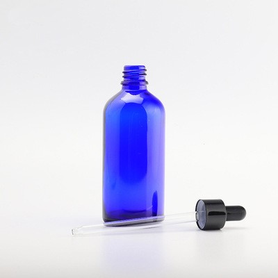 Wholesale Glass Essential Oil Jar Cobalt Blue Dropper Refillable Vial Bottle from China Manufacturer