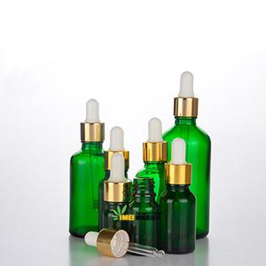 Wholesale Glass Essential Oil Jar Cobalt Green White Dropper Refillable Vial Bottle with Glass Pipette