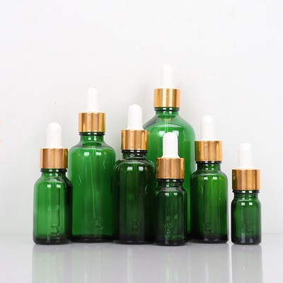 Wholesale Glass Essential Oil Jar Cobalt Green White Dropper Refillable Vial Bottle with Glass Pipette