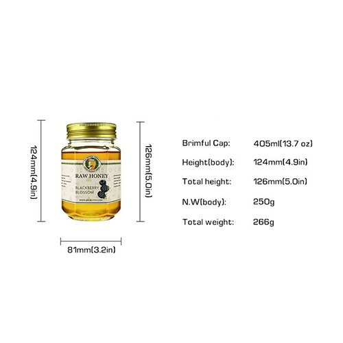 Wholesale Glass Honey Jar Buy Cheap Price Factory Stocked Hexagon Luxury Empty Honey Glass Bottle 