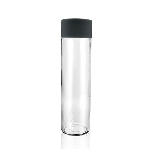 Wholesale Glass Water Bottle Cylinder Drinking Bottle with Seal Color Cap Buy Cheap in Bulk 